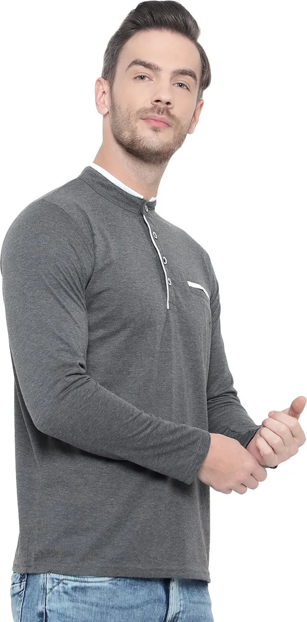 Grey_Cotton_Solid_Mandarin_Collar_Regukar_Fit_T-Shirt_for_men