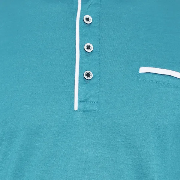 Dark_Blue_Cotton_Solid_Mandarin_Collar_Regukar_Fit_T-Shirt_For_Men