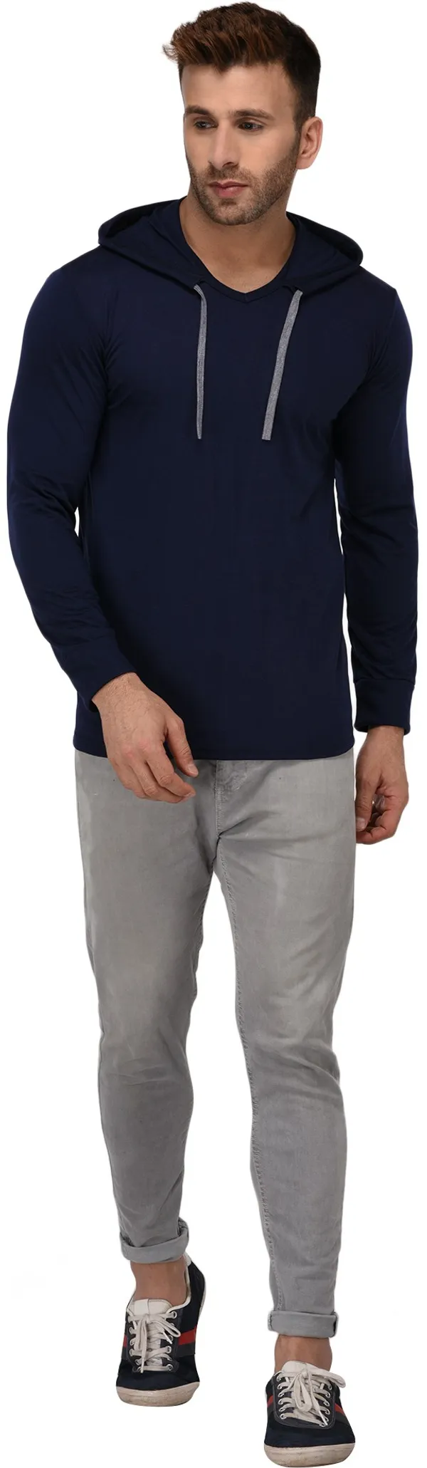 Dark_Blue_Cotton_Solid_Scoop_Neck_Regukar_Fit_T-Shirt_For_Men