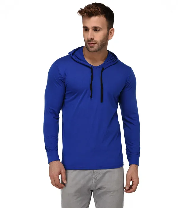 Dark_Blue_Cotton_Solid_Scoop_Neck_Regukar_Fit_T-Shirt_For_Men