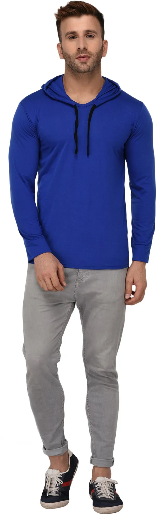 Dark_Blue_Cotton_Solid_Scoop_Neck_Regukar_Fit_T-Shirt_For_Men