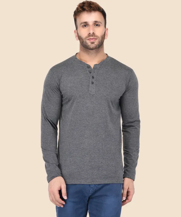 Grey_Solid_Cotton_Henley_T-Shirt_for_Men_|_Regular_Fit