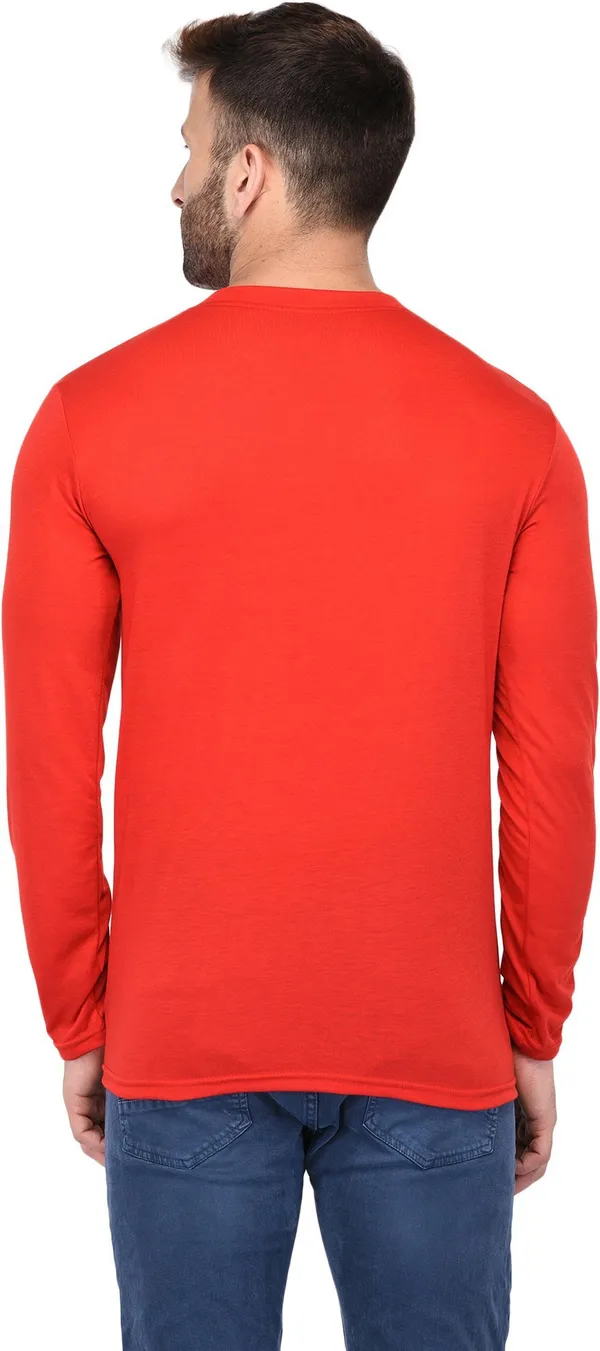 Red_Cotton_Solid_Henley_Neck_Regukar_Fit_T-Shirt_For_Men