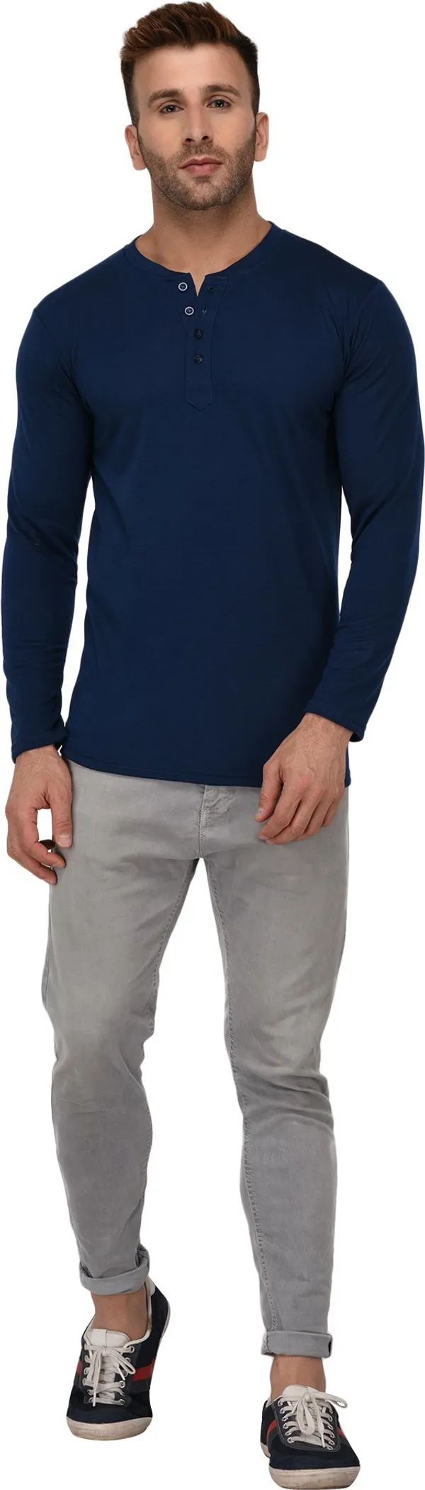 Dark_Blue_Cotton_Solid_Henley_Neck_Regukar_Fit_T-Shirt_For_Men