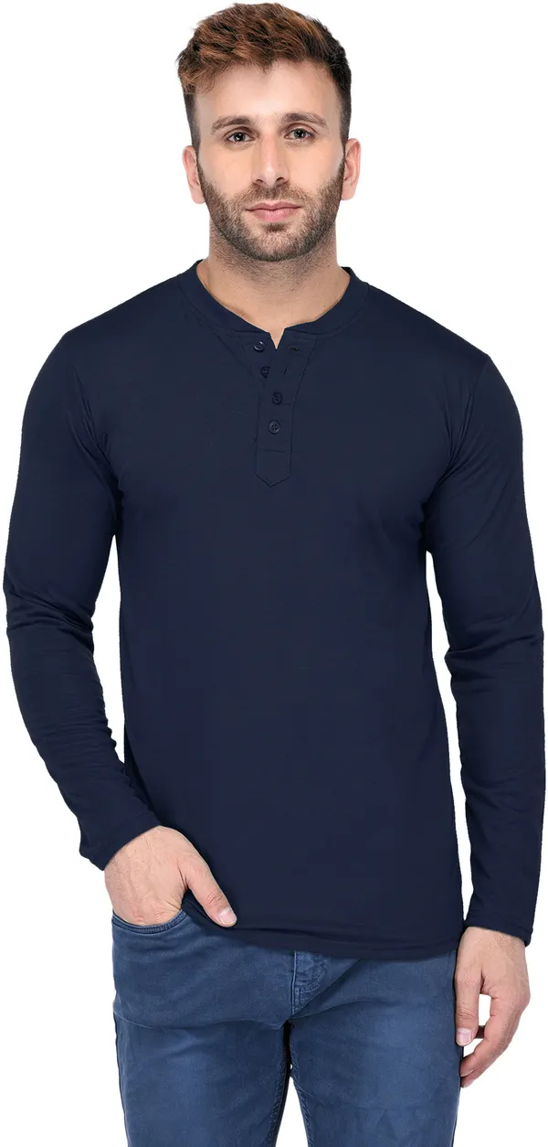Dark_Blue_Cotton_Solid_Henley_Neck_Regukar_Fit_T-Shirt_for_men