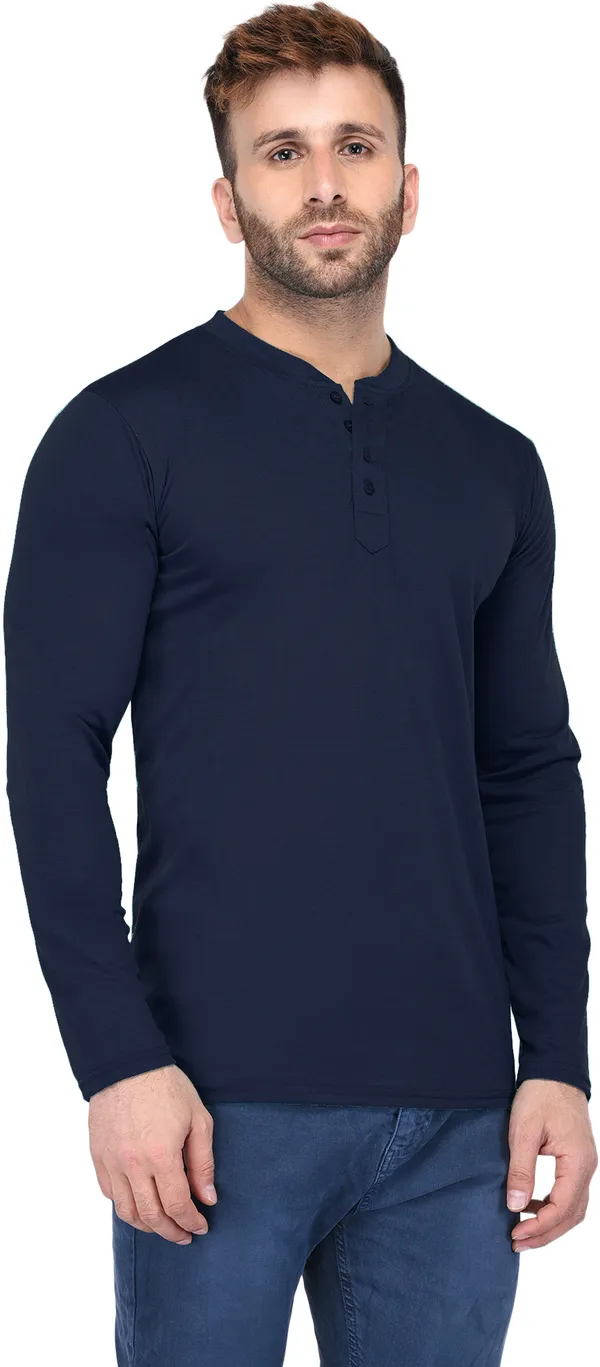 Dark_Blue_Cotton_Solid_Henley_Neck_Regukar_Fit_T-Shirt_for_men
