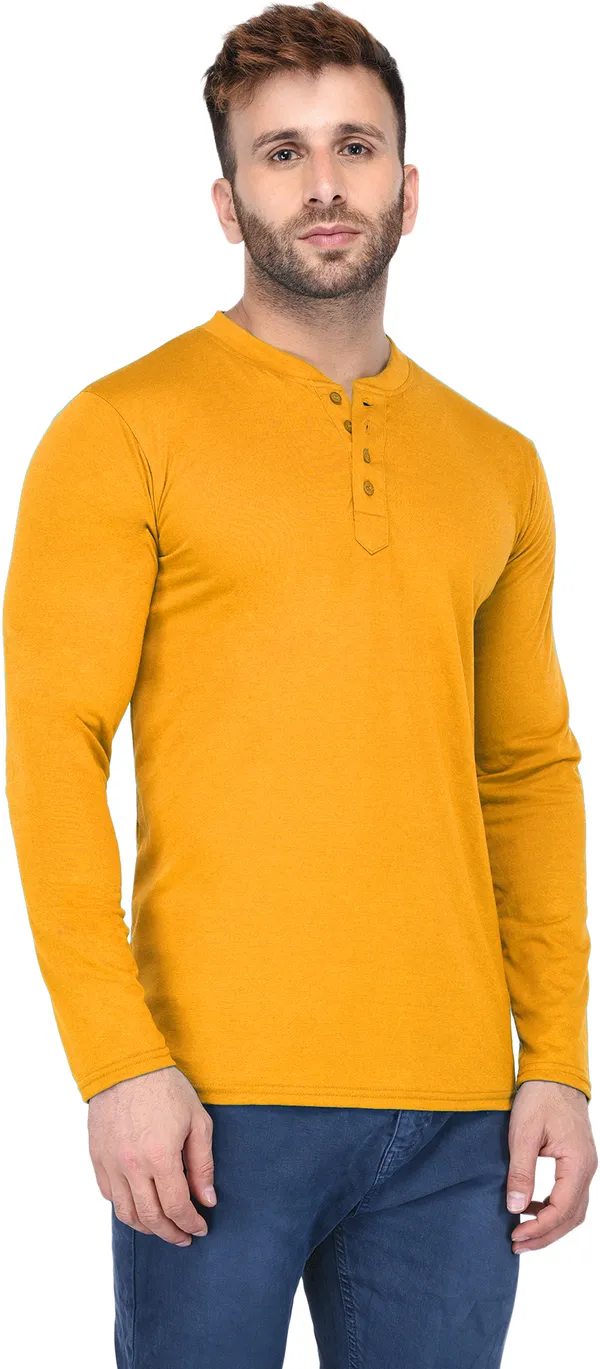 Dark_Blue_Cotton_Solid_Henley_Neck_Regukar_Fit_T-Shirt_For_Men