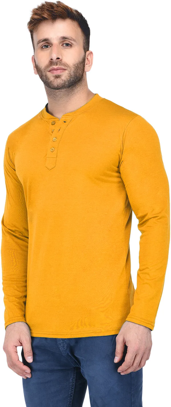 Dark_Blue_Cotton_Solid_Henley_Neck_Regukar_Fit_T-Shirt_For_Men
