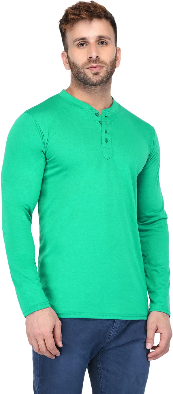 Dark_Blue_Cotton_Solid_Henley_Neck_Regukar_Fit_T-Shirt_For_Men