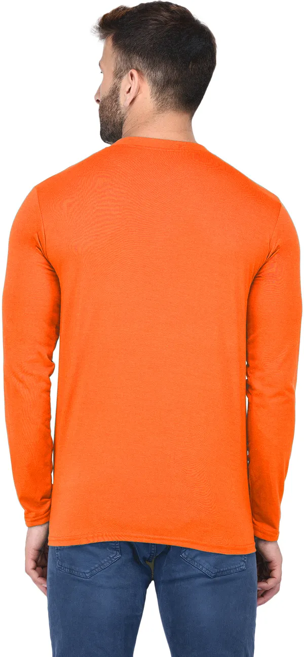 Yellow_Cotton_Solid_Henley_Neck_Regukar_Fit_T-Shirt_For_Men