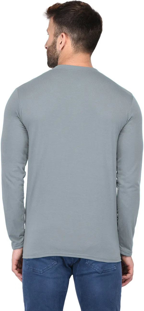 Yellow_Cotton_Solid_Henley_Neck_Regukar_Fit_T-Shirt_For_Men