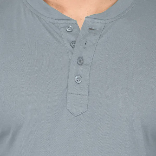 Yellow_Cotton_Solid_Henley_Neck_Regukar_Fit_T-Shirt_For_Men