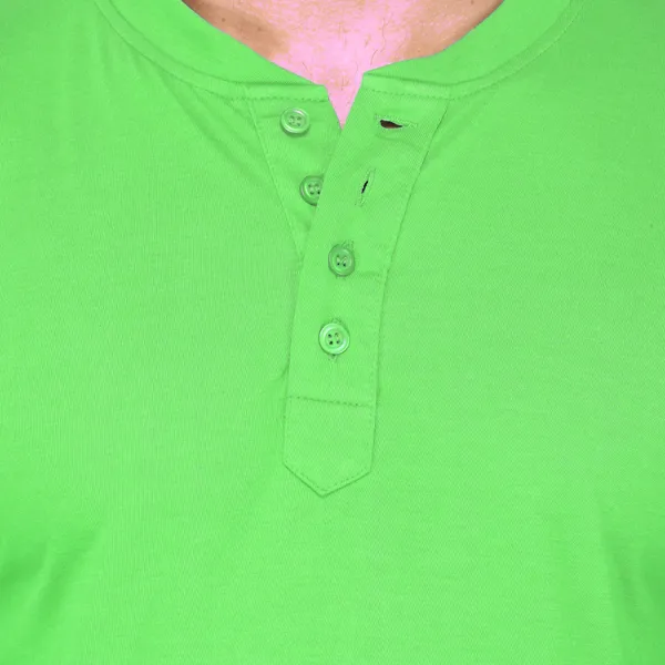 Yellow_Cotton_Solid_Henley_Neck_Regukar_Fit_T-Shirt_For_Men