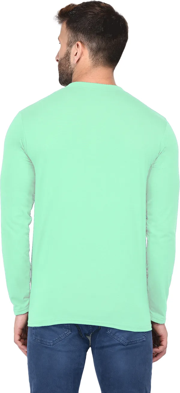 Yellow_Cotton_Solid_Henley_Neck_Regukar_Fit_T-Shirt_For_Men