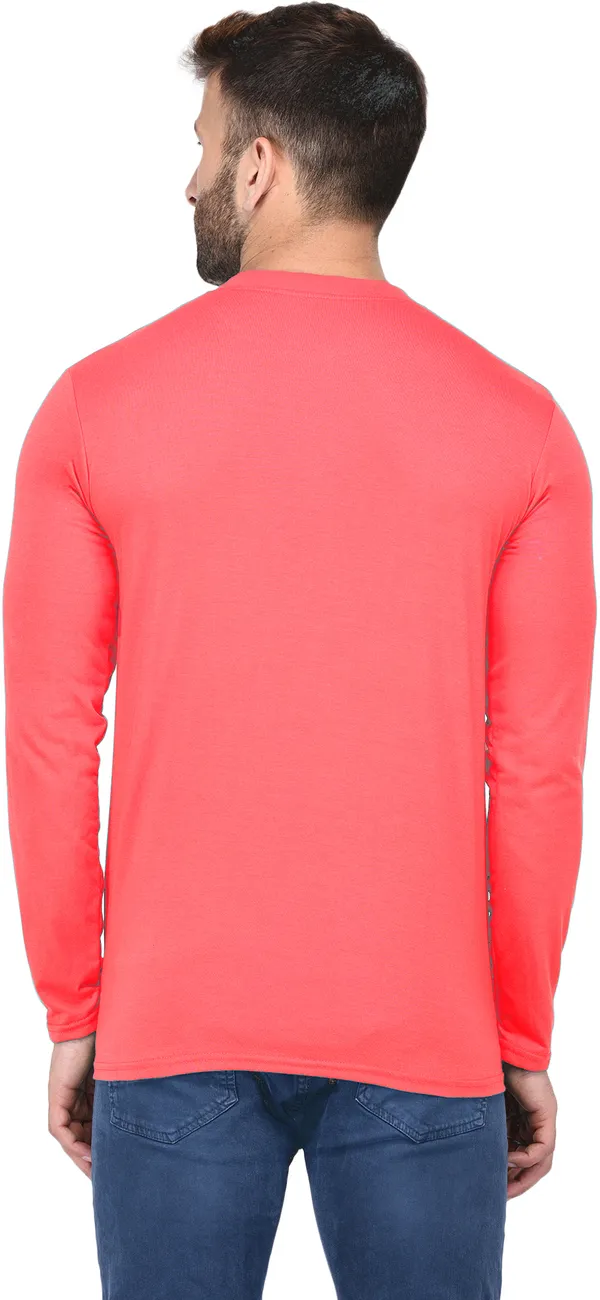 Red_Cotton_Solid_Henley_Neck_Regukar_Fit_T-Shirt_For_Men