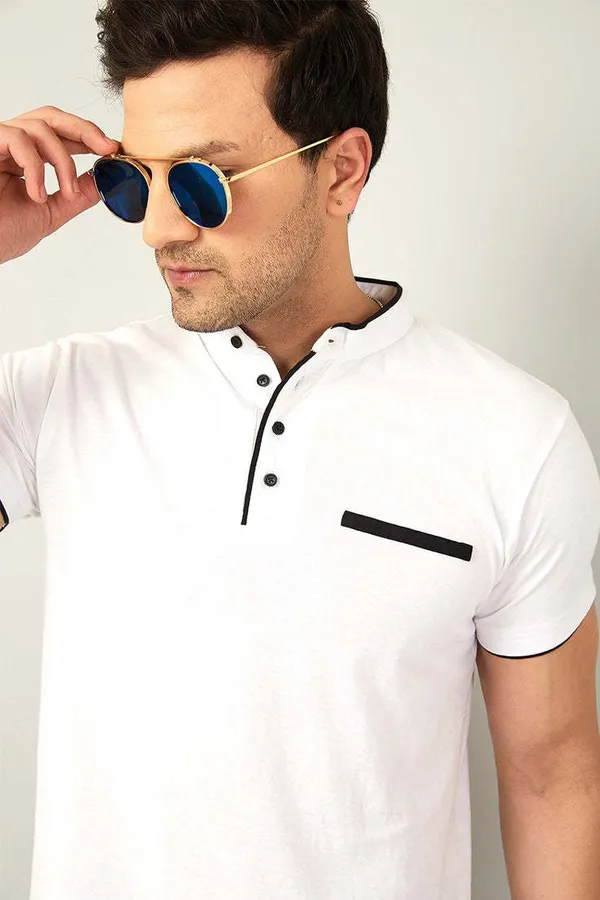 White_Cotton_Solid_Polo_Neck_Regukar_Fit_T-Shirt_For_Men