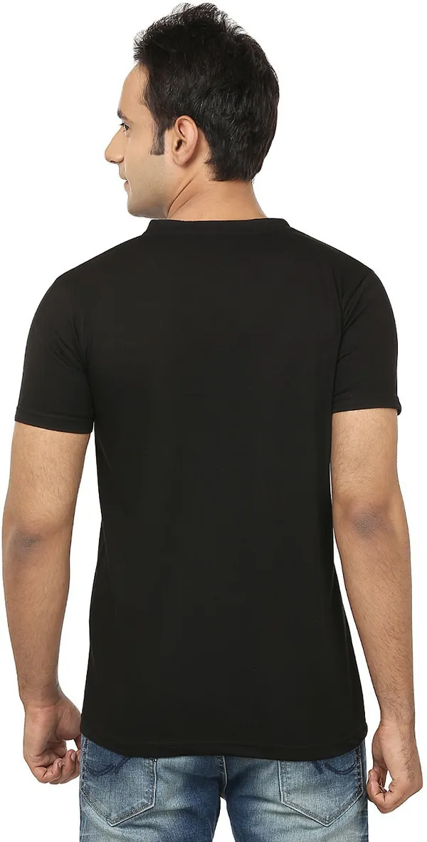 Black_Cotton_Solid_V_Neck_Regukar_Fit_T-Shirt_For_Men