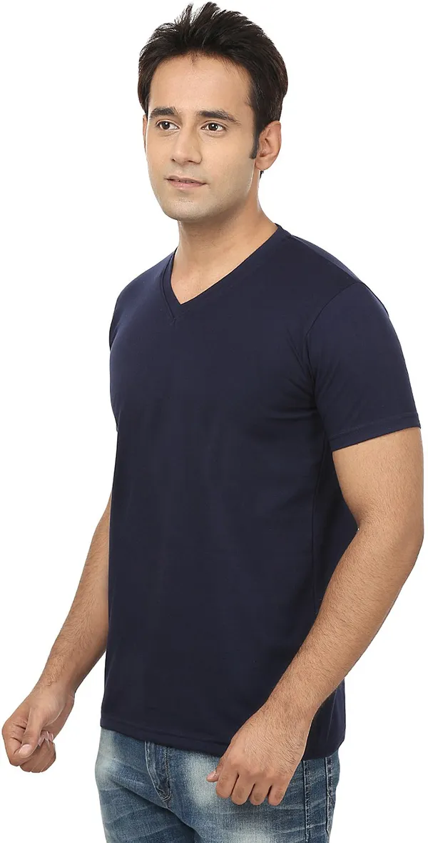 Blue_Cotton_Solid_V_Neck_Regukar_Fit_T-Shirt_for_men