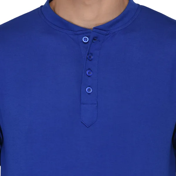 Blue_Cotton_Solid_Men_Henley_Neck_Regukar_Fit_T-Shirt_For_Men