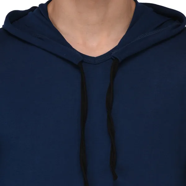 Dark_Blue_Cotton_Solid_Hooded_Neck_Regukar_Fit_T-Shirt_For_Men