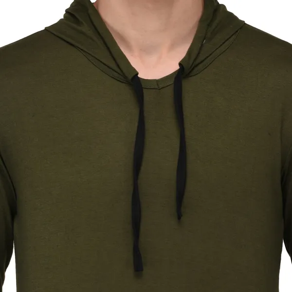 Dark_Green_Cotton_Solid_Hooded_Neck_Regukar_Fit_T-Shirt_for_men