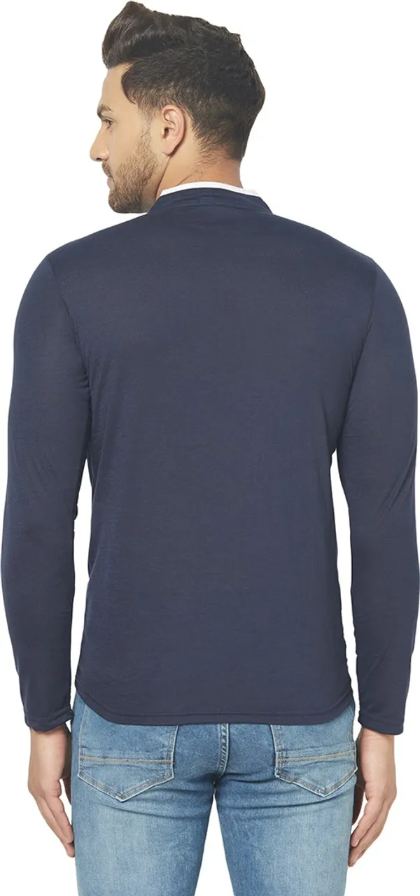 Dark_Blue_Cotton_Solid_Henley_Neck_Regukar_Fit_T-Shirt_For_Men