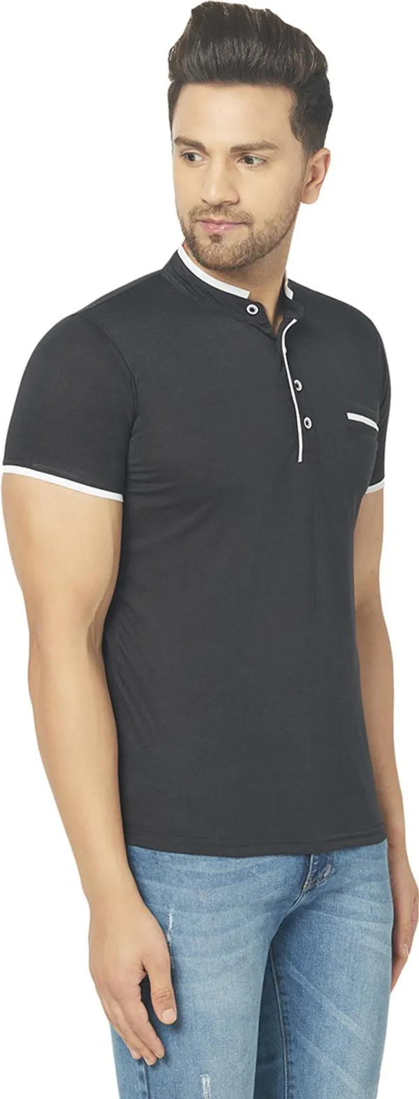 Brown_Cotton_Solid_Henley_Neck_Regukar_Fit_T-Shirt_for_men