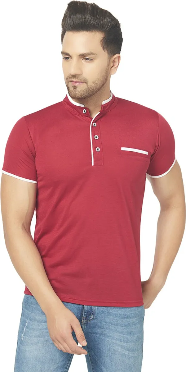 Maroon_Cotton_Solid_Henley_Neck_Regukar_Fit_T-Shirt_for_men