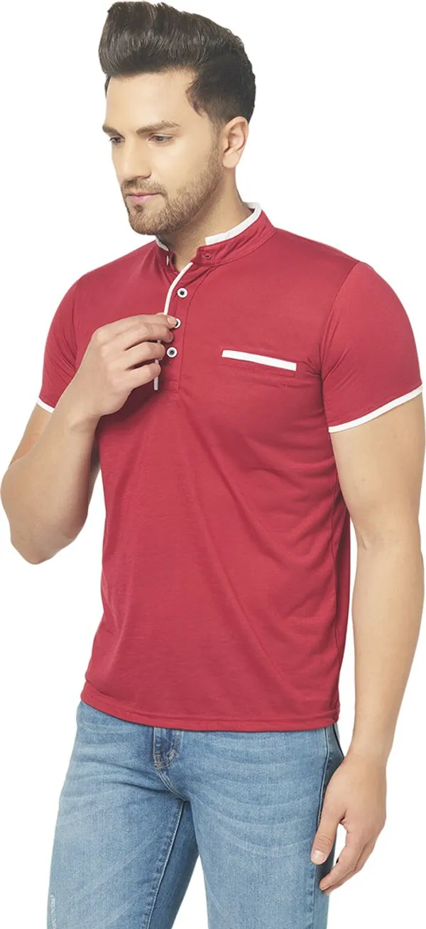 Maroon_Cotton_Solid_Henley_Neck_Regukar_Fit_T-Shirt_for_men