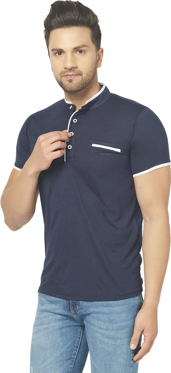 Dark_Blue_Cotton_Solid_Henley_Neck_Regukar_Fit_T-Shirt_For_Men
