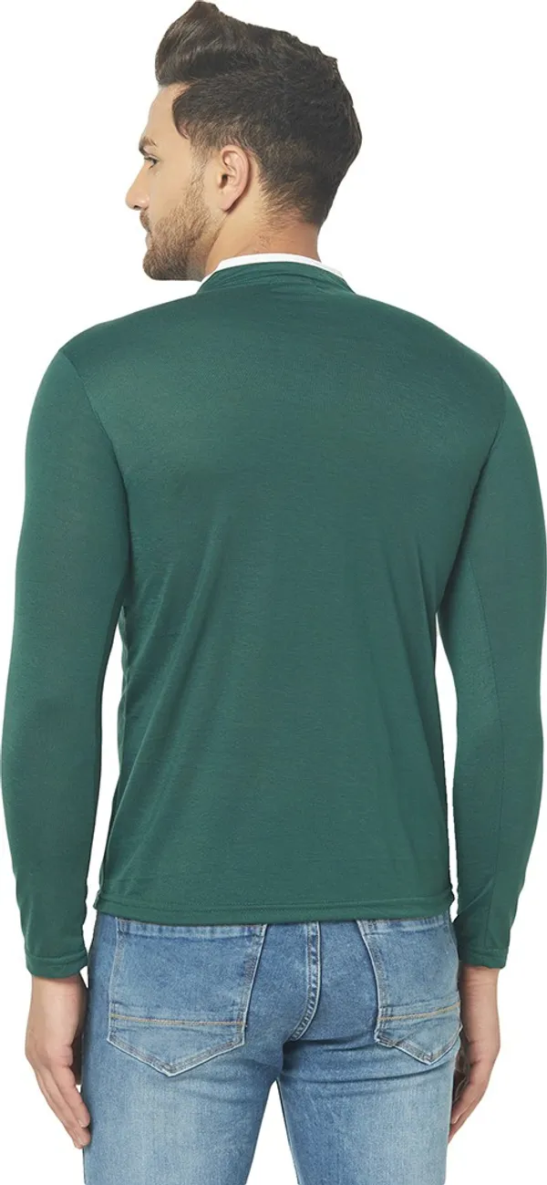 Dark_Green_Cotton_Solid_Henley_Neck_Regukar_Fit_T-Shirt_for_men