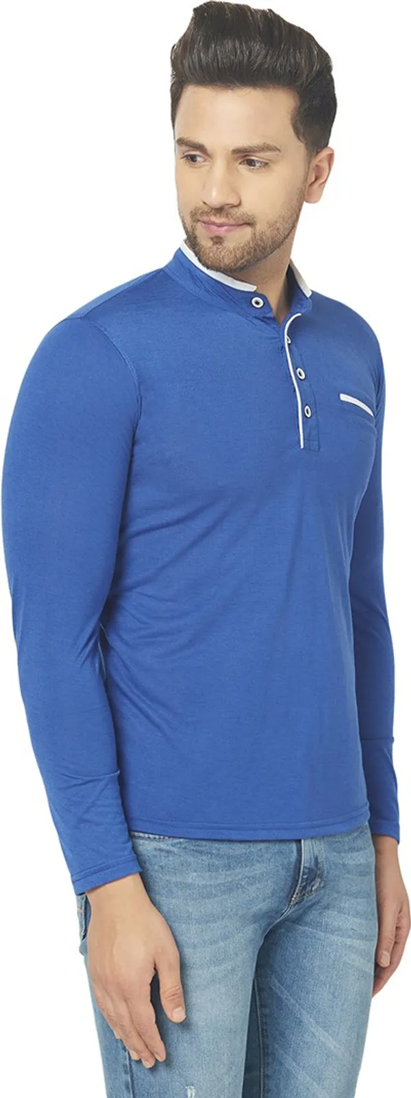 Dark_Blue_Cotton_Solid_Henley_Neck_Regukar_Fit_T-Shirt_for_men