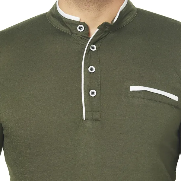 Dark_Green_Cotton_Solid_Henley_Neck_Regukar_Fit_T-Shirt_for_men