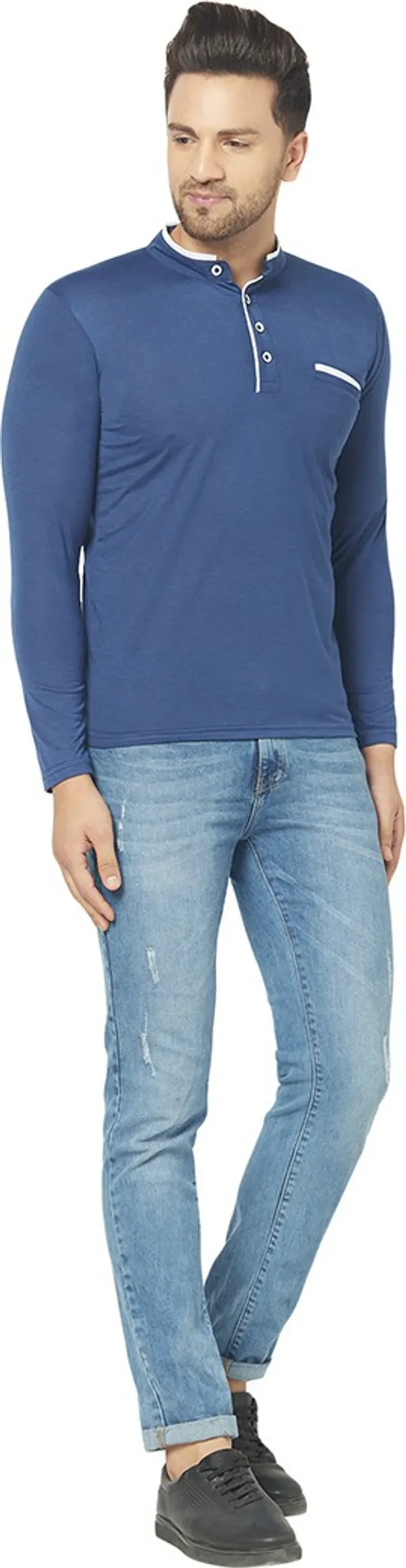 Dark_Blue_Cotton_Solid_Henley_Neck_Regukar_Fit_T-Shirt_for_men