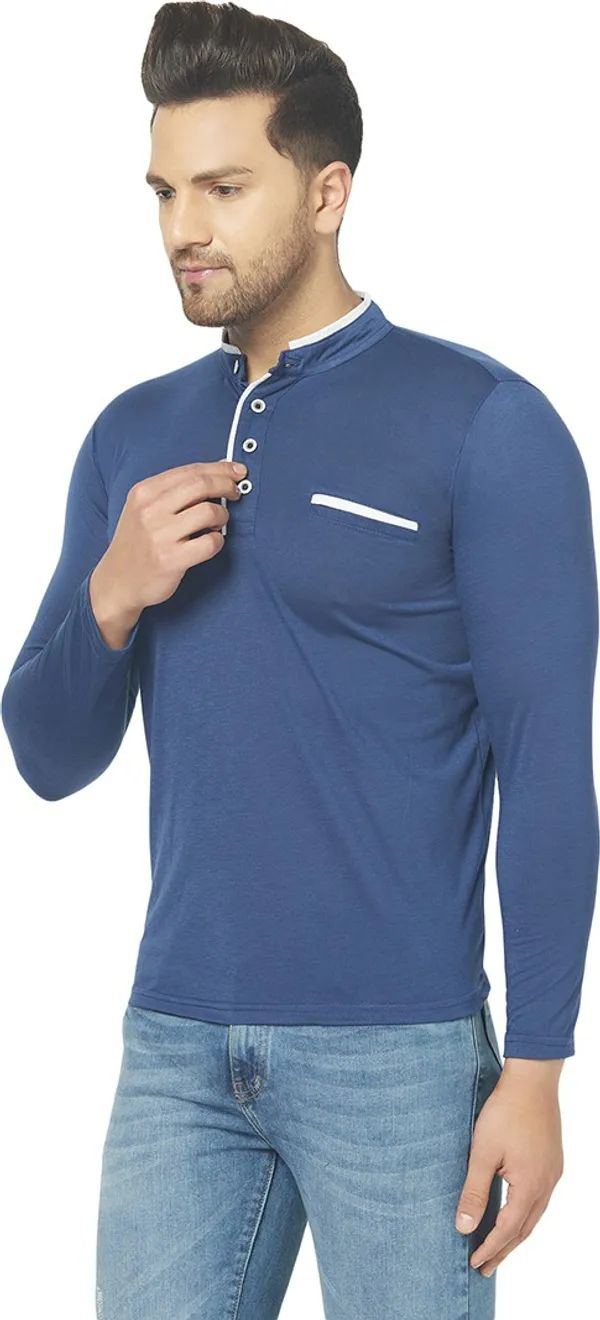 Dark_Blue_Cotton_Solid_Henley_Neck_Regukar_Fit_T-Shirt_for_men