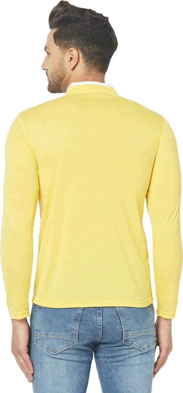 Yellow_Cotton_Solid_Henley_Neck_Regukar_Fit_T-Shirt_for_men