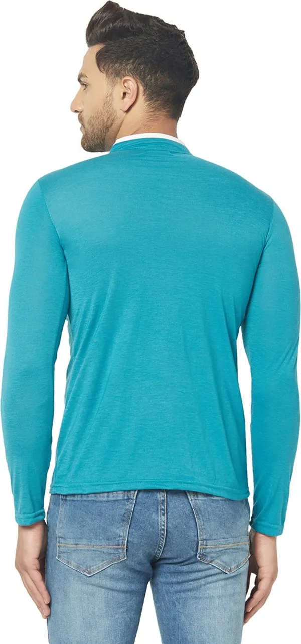 Dark_Blue_Cotton_Solid_Henley_Neck_Regukar_Fit_T-Shirt_For_Men
