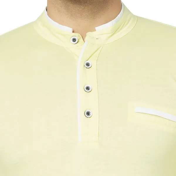 Yellow_Cotton_Solid_Henley_Neck_Regukar_Fit_T-Shirt_for_men