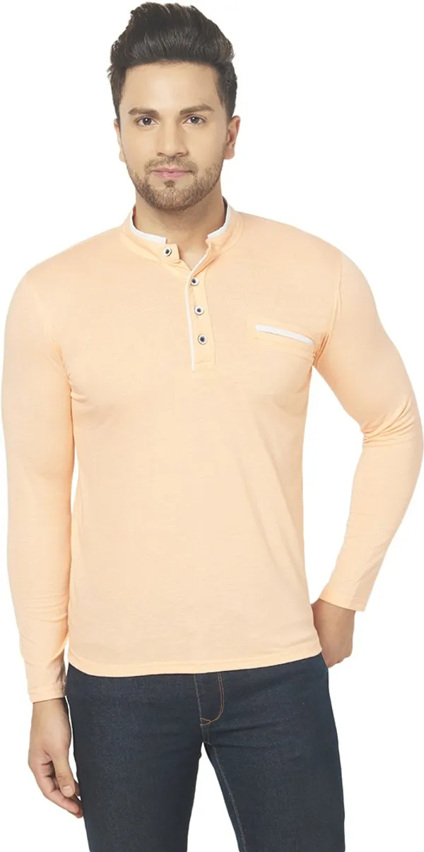 Beige_Cotton_Solid_Henley_Neck_Regukar_Fit_T-Shirt_for_men