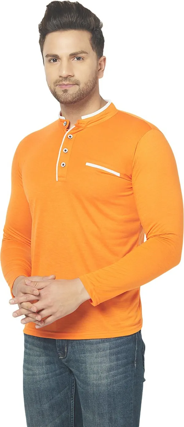 Orange_Cotton_Solid_Henley_Neck_Regukar_Fit_T-Shirt_for_men