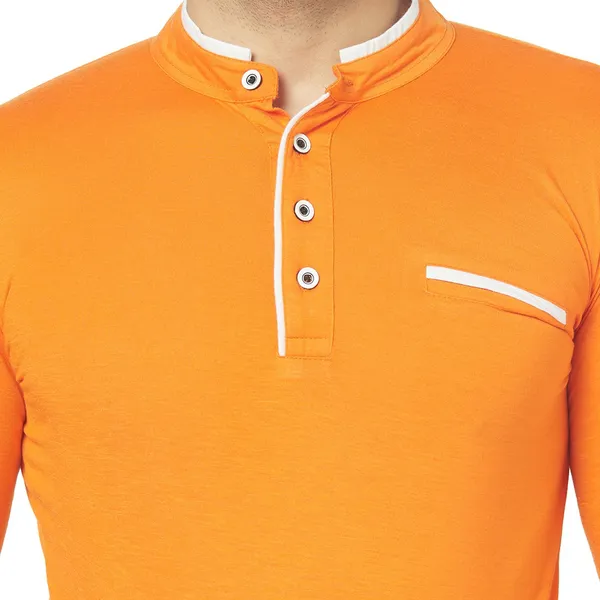 Orange_Cotton_Solid_Henley_Neck_Regukar_Fit_T-Shirt_for_men