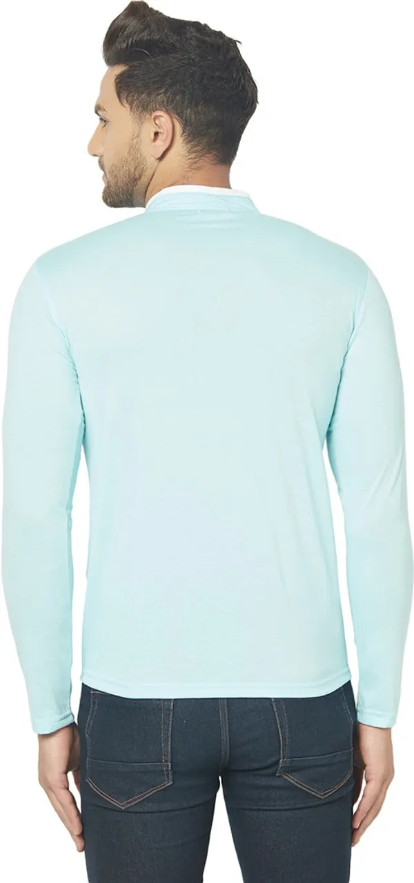 Blue_Cotton_Solid_Henley_Neck_Regukar_Fit_T-Shirt_For_Men