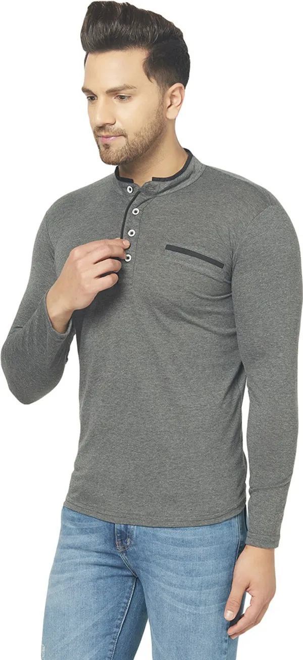 Grey_Cotton_Solid_Mandarin_Collar_Regukar_Fit_T-Shirt_for_men