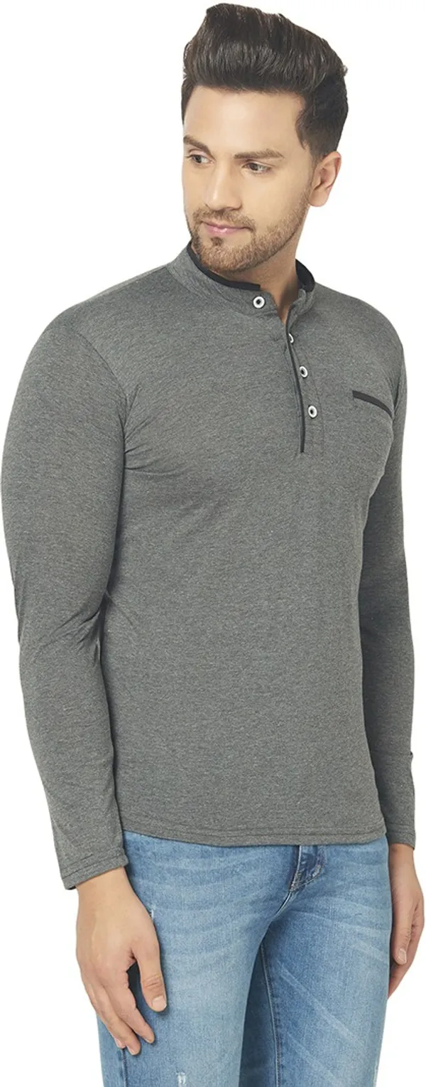 Grey_Cotton_Solid_Mandarin_Collar_Regukar_Fit_T-Shirt_for_men