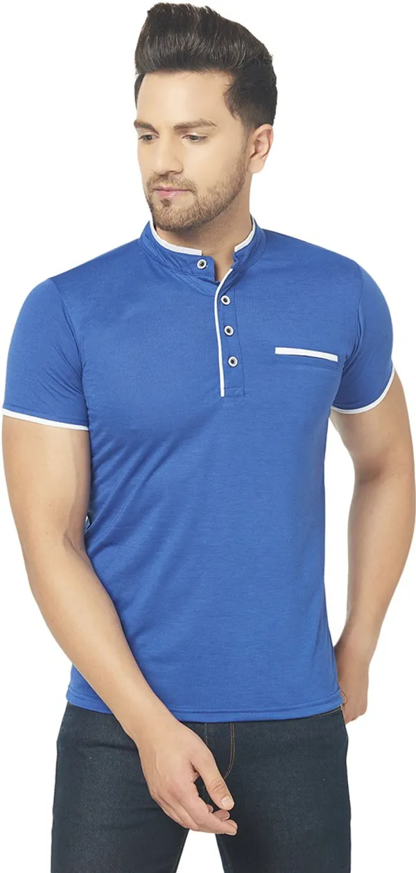 Dark_Blue_Cotton_Solid_Henley_Neck_Regukar_Fit_T-Shirt_For_Men
