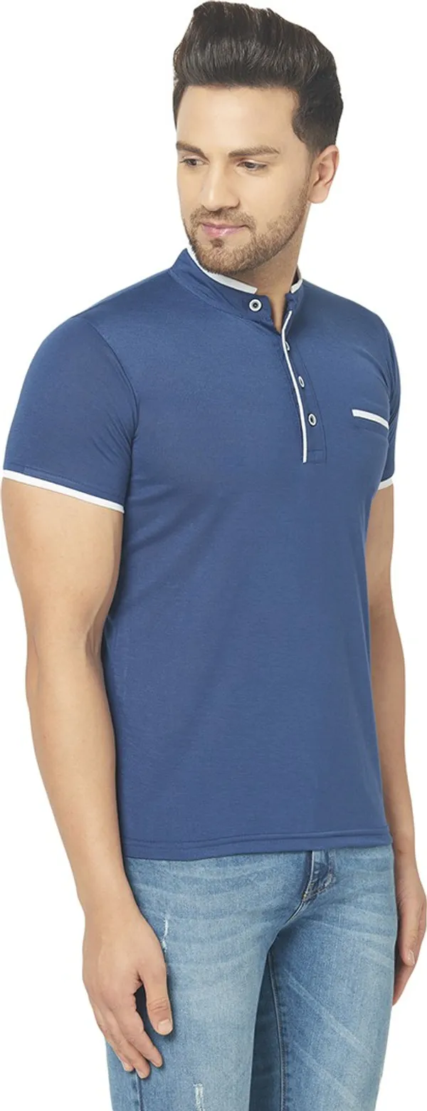 Dark_Blue_Cotton_Solid_Henley_Neck_Regukar_Fit_T-Shirt_For_Men