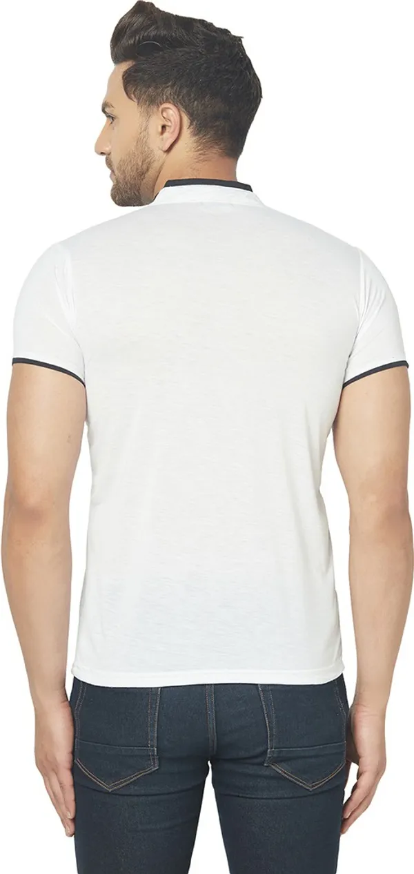 White_Cotton_Solid_Henley_Neck_Regukar_Fit_T-Shirt_For_Men
