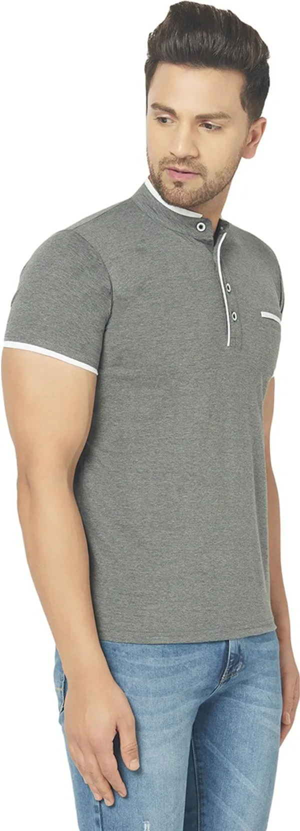 Grey_Cotton_Solid_Henley_Neck_Regukar_Fit_T-Shirt_For_Men