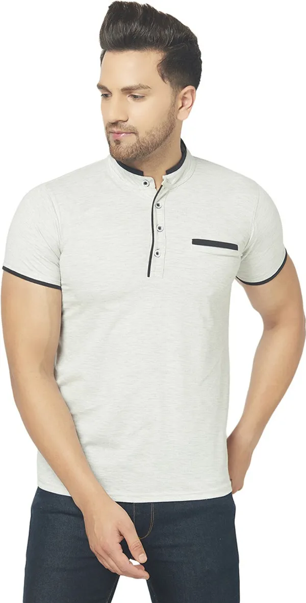 White_&_Black_Cotton_Solid_Henley_Neck_Regukar_Fit_T-Shirt_for_men
