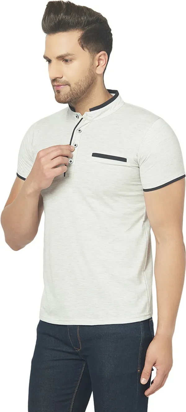 White_&_Black_Cotton_Solid_Henley_Neck_Regukar_Fit_T-Shirt_for_men